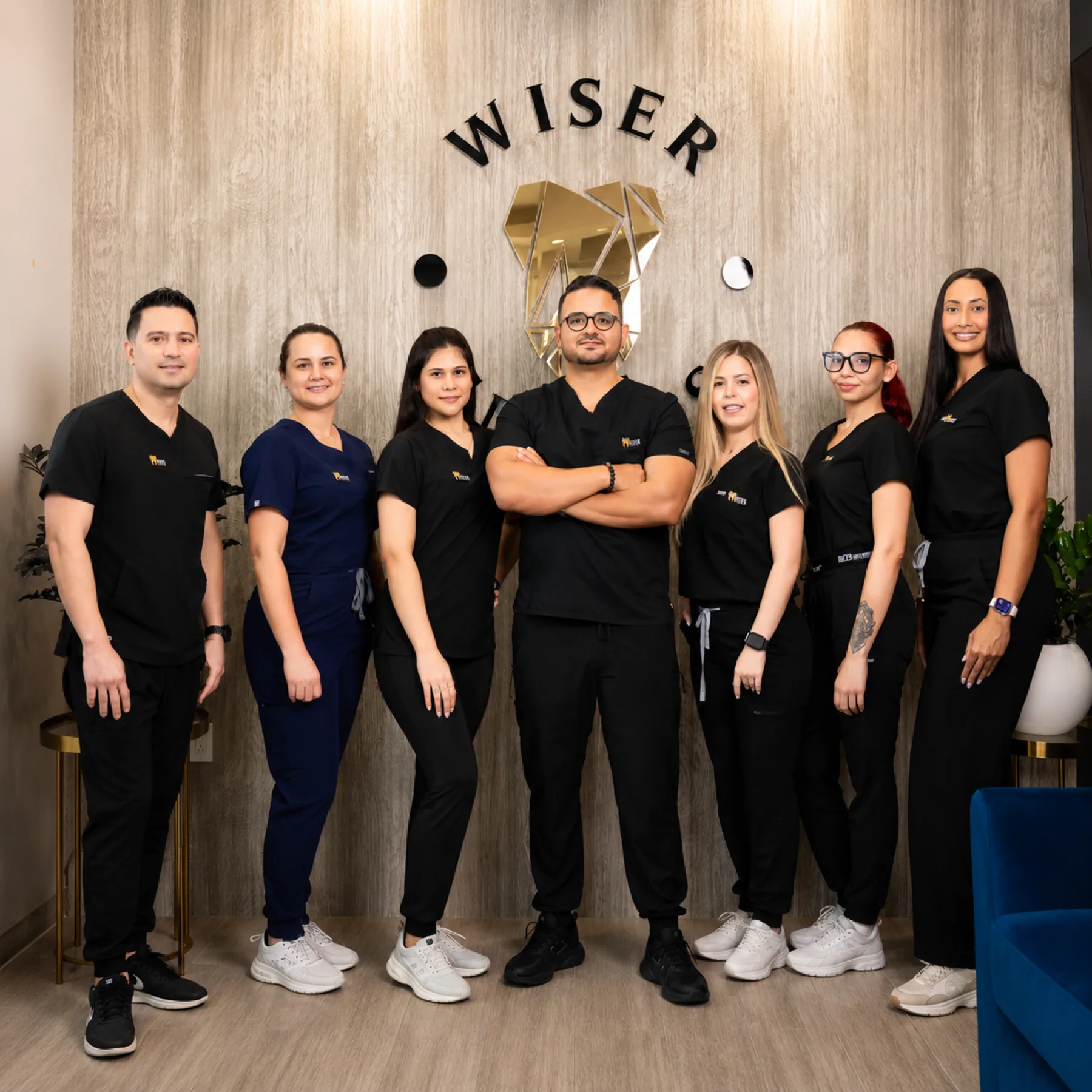 The Wiser Smiles dental team at the Sunrise office