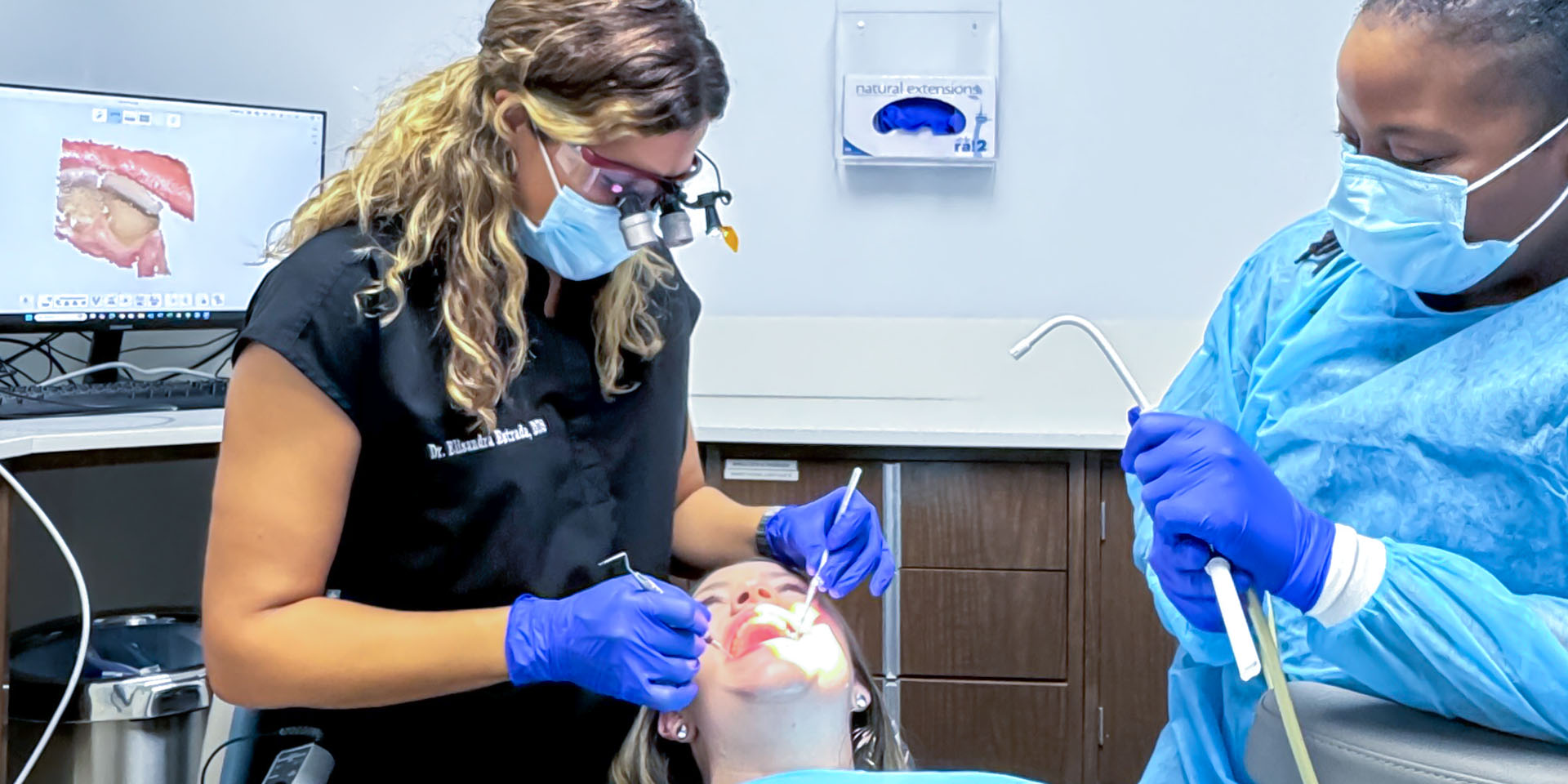 Dr. Estrada with Patient